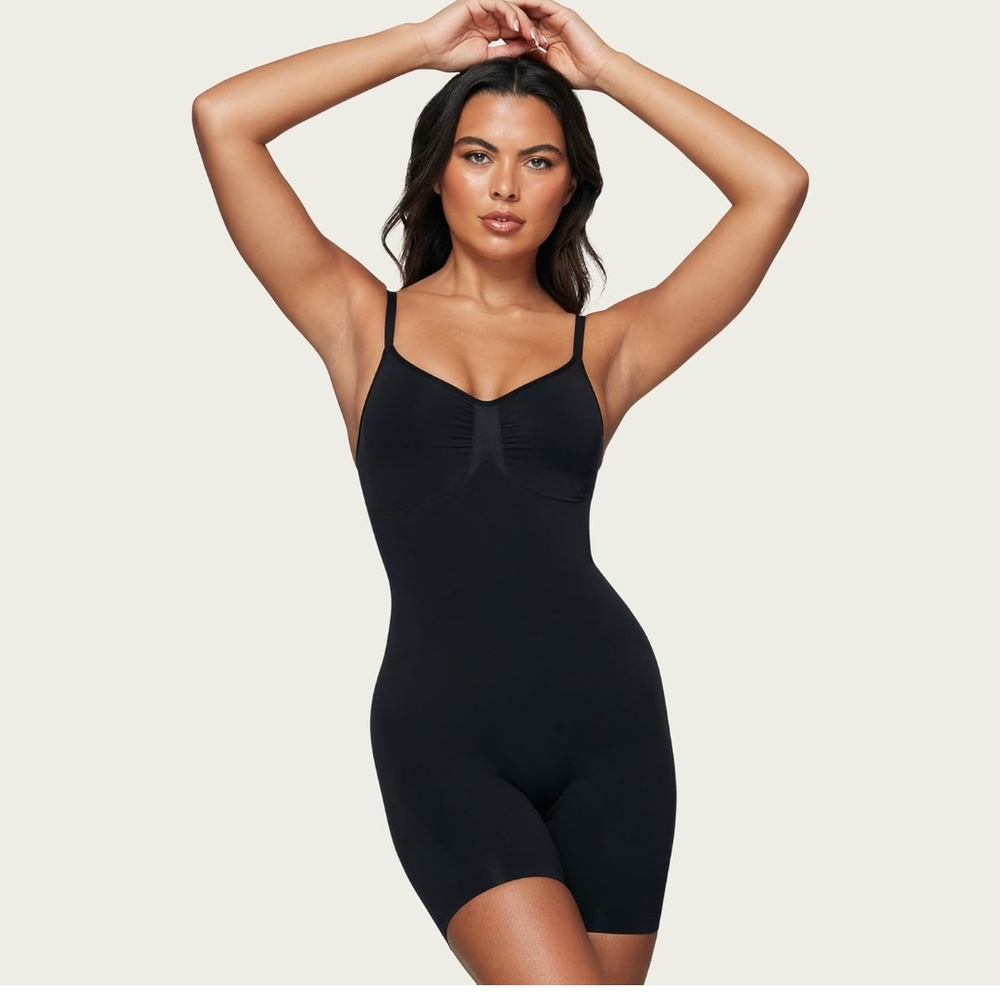 Seamless Black Bodysuit